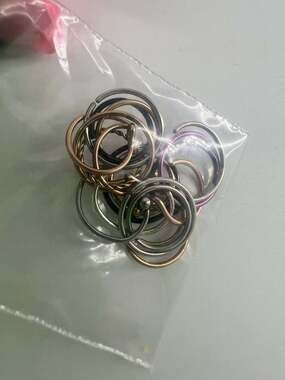 Nose Rings Many Gauges Silver Gold Twist Hoops Multicolor Piercing